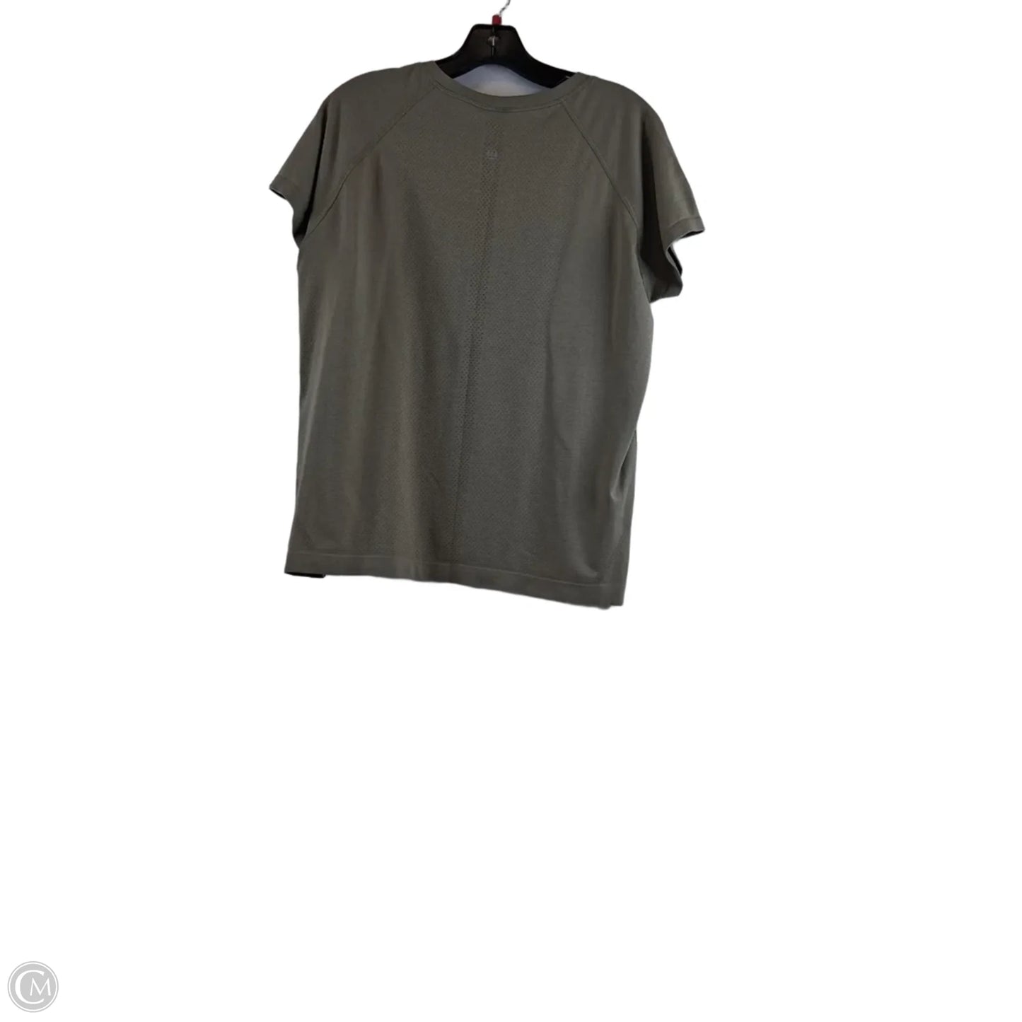 Athletic Top Short Sleeve By Lululemon In Green, Size: 16