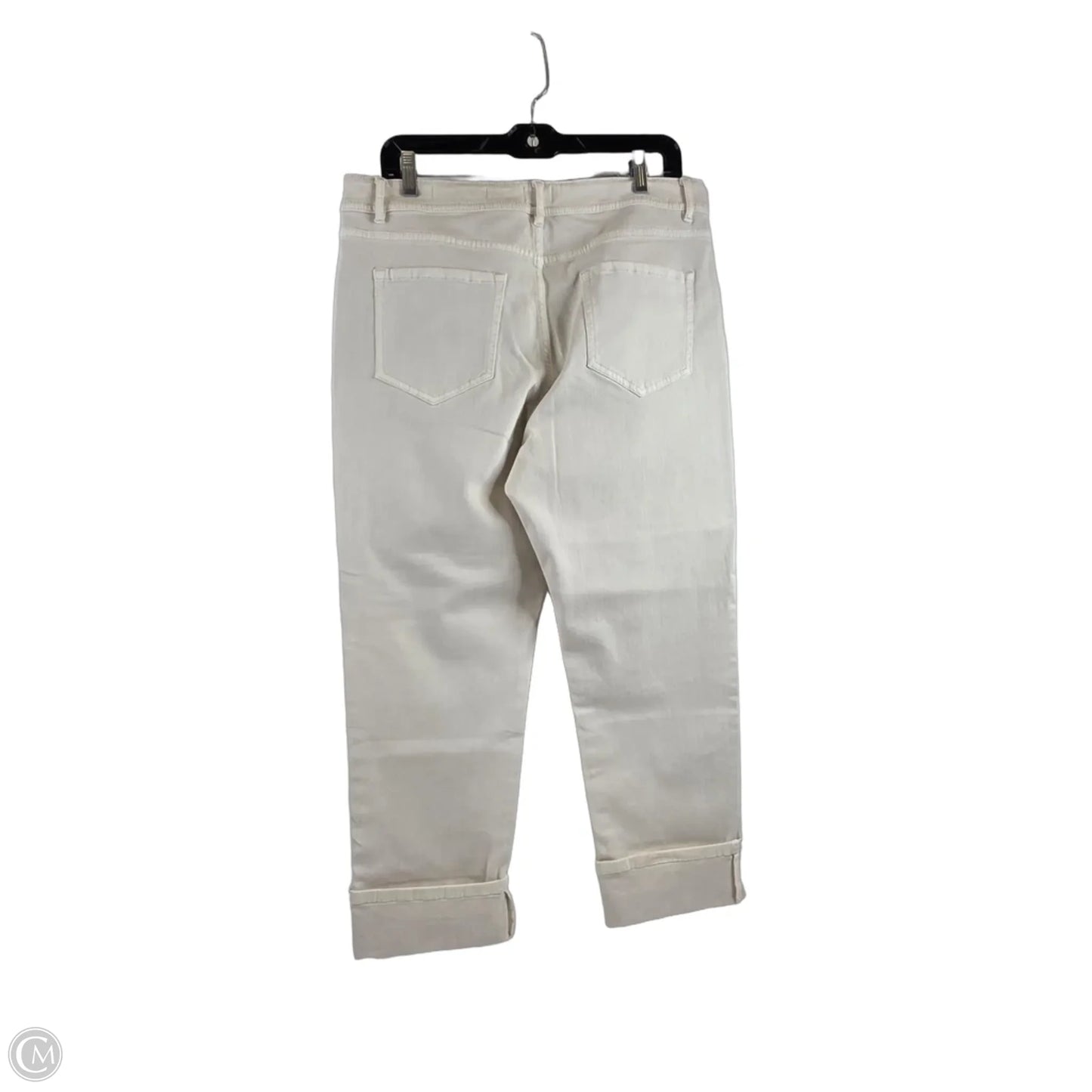 Jeans Straight By J. Jill In Cream, Size: 14p