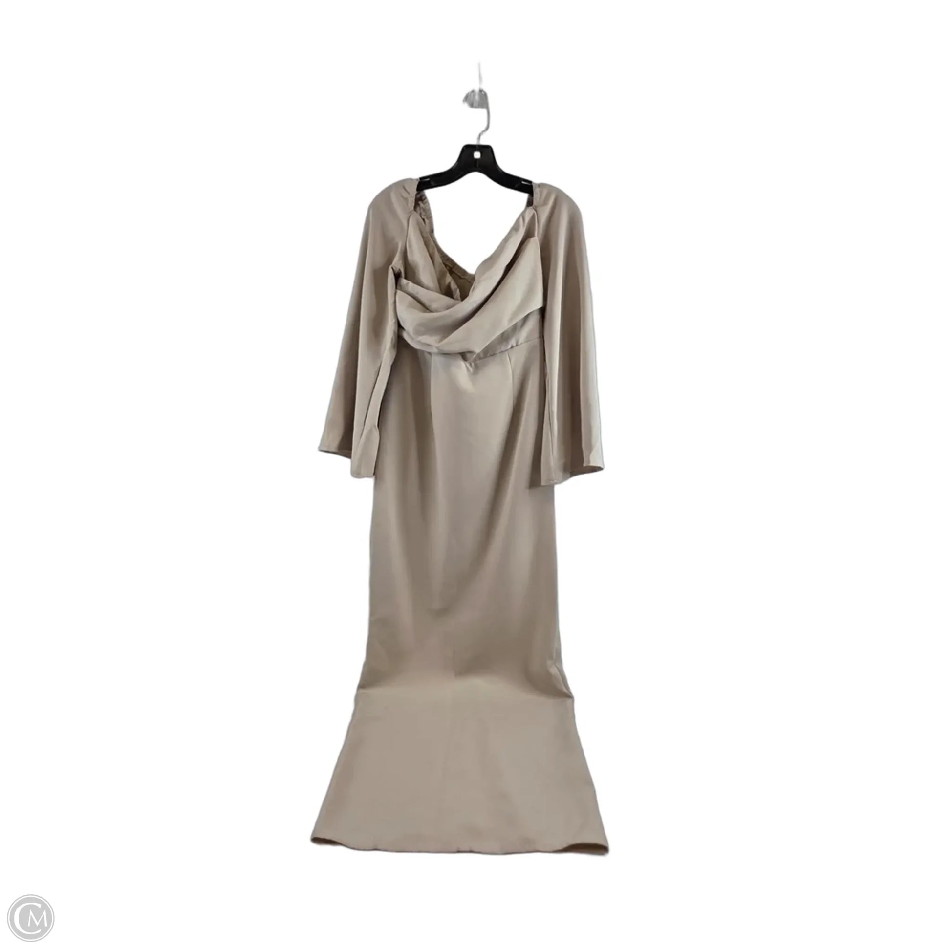 Dress Casual Midi By Shein In Tan, Size: M – Clothes Mentor Syracuse NY #144