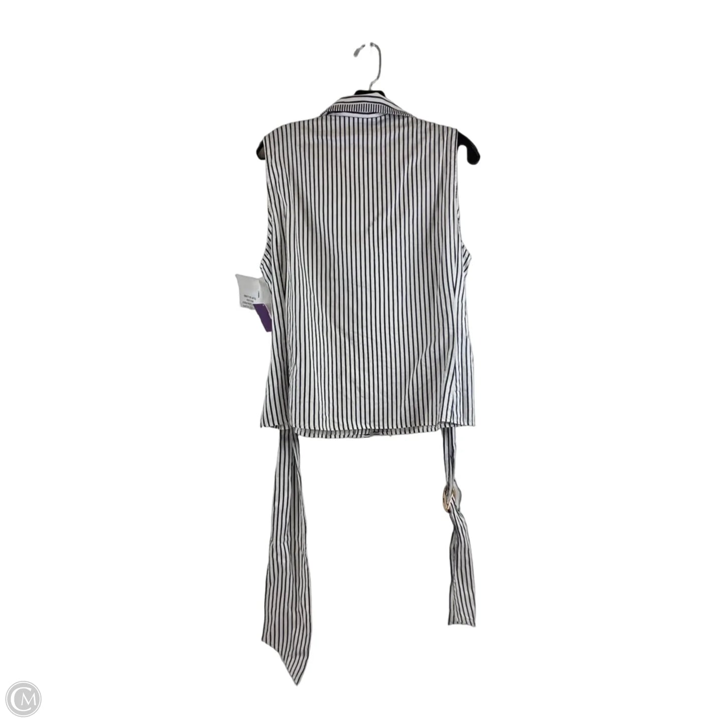 Top Sleeveless By Jones New York In Striped Pattern, Size: Xl