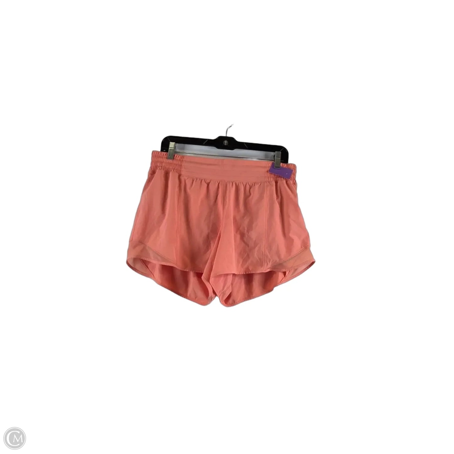 Athletic Shorts By Lululemon In Orange, Size: 12