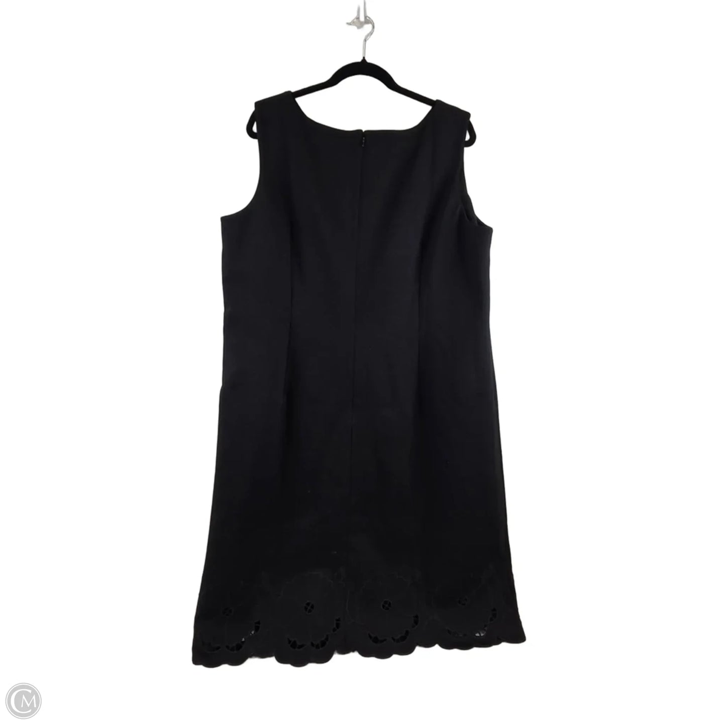 Dress Casual Midi By Talbots In Black, Size: 1x