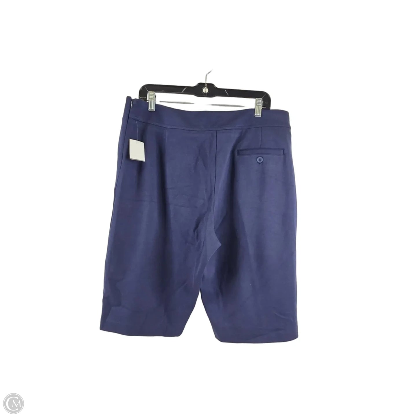 Shorts By Greg Norman In Navy, Size: 14