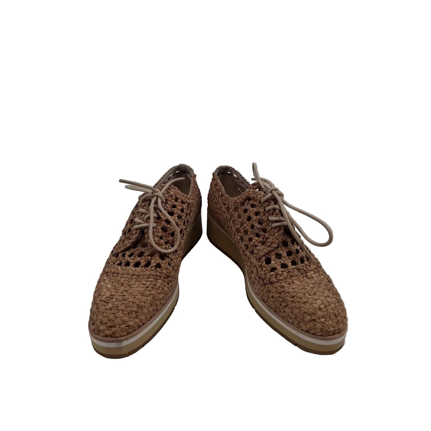Shoes Heels Platform By Donald Pliner In Tan, Size: 8.5