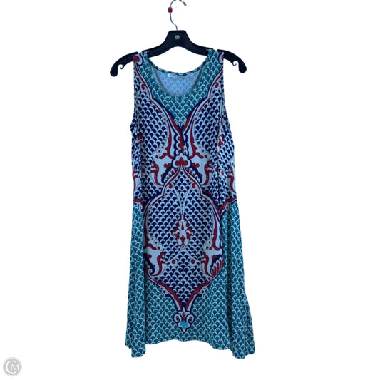Dress Casual Midi By Max Studio In Green & Red, Size: Xs