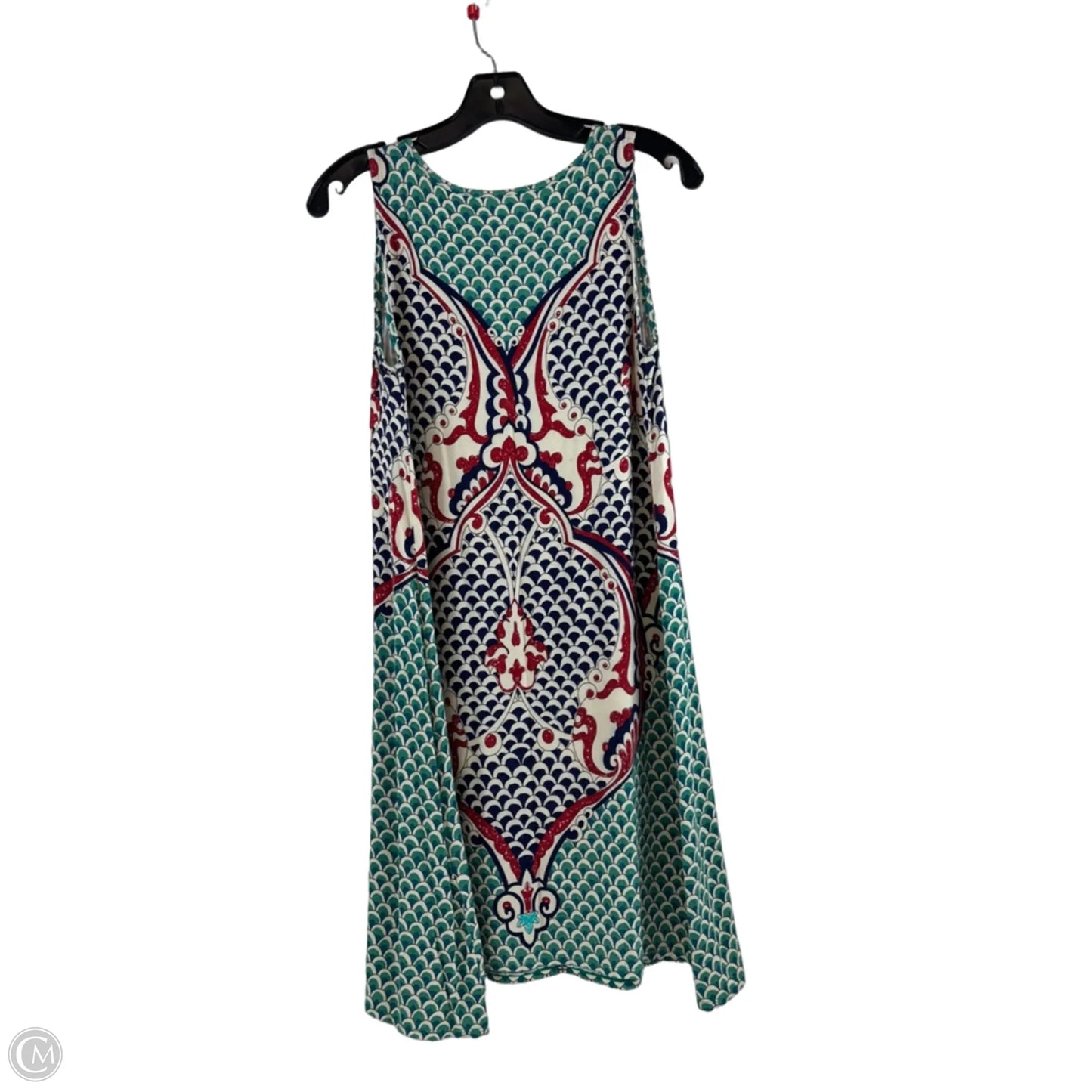 Dress Casual Midi By Max Studio In Green & Red, Size: Xs