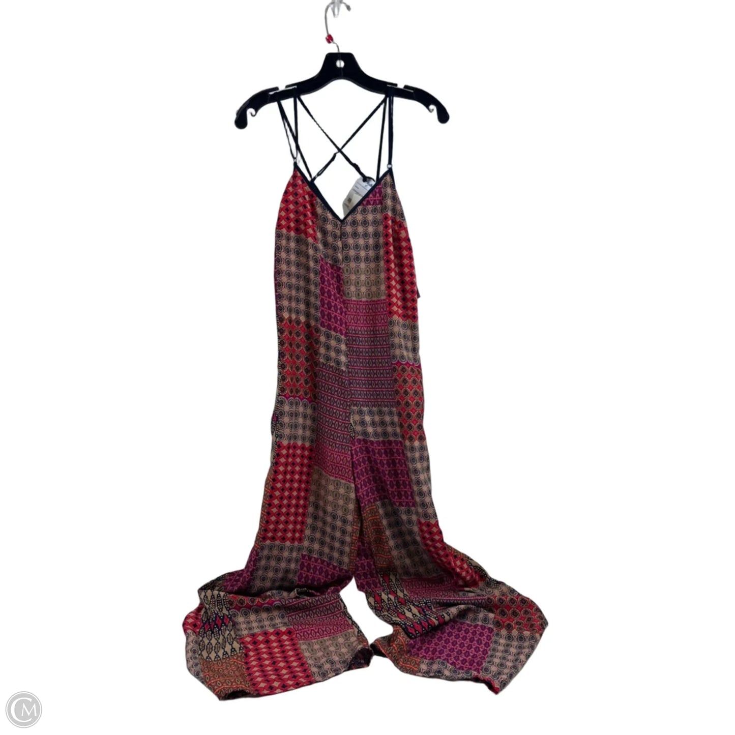 Jumpsuit By Sans Souci In Brown & Red, Size: S