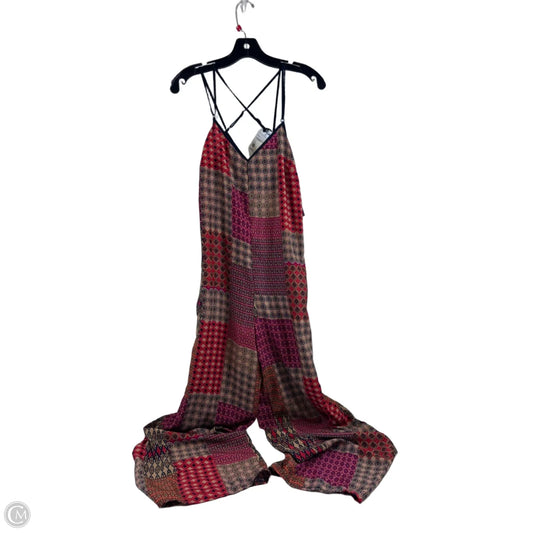 Jumpsuit By Sans Souci In Brown & Red, Size: S