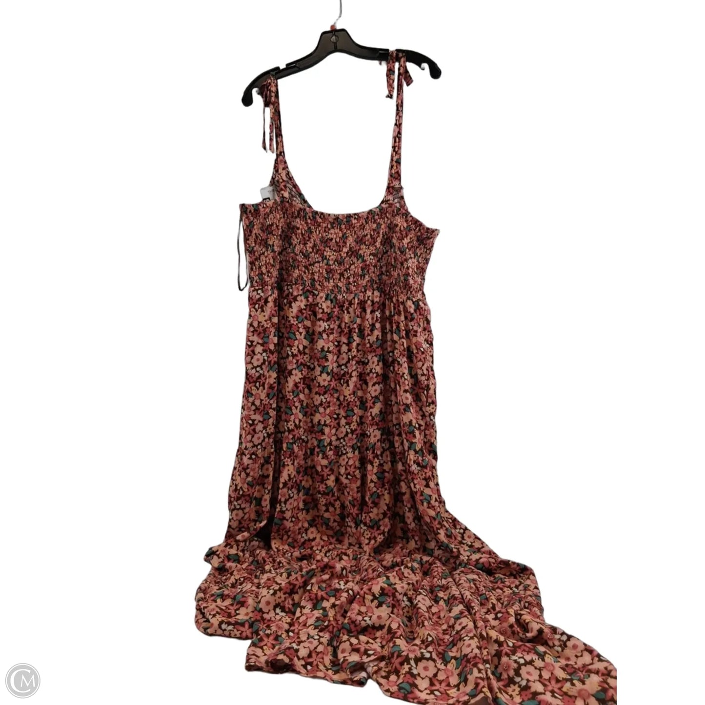 Dress Casual Maxi By George In Pink & Red, Size: Xxl