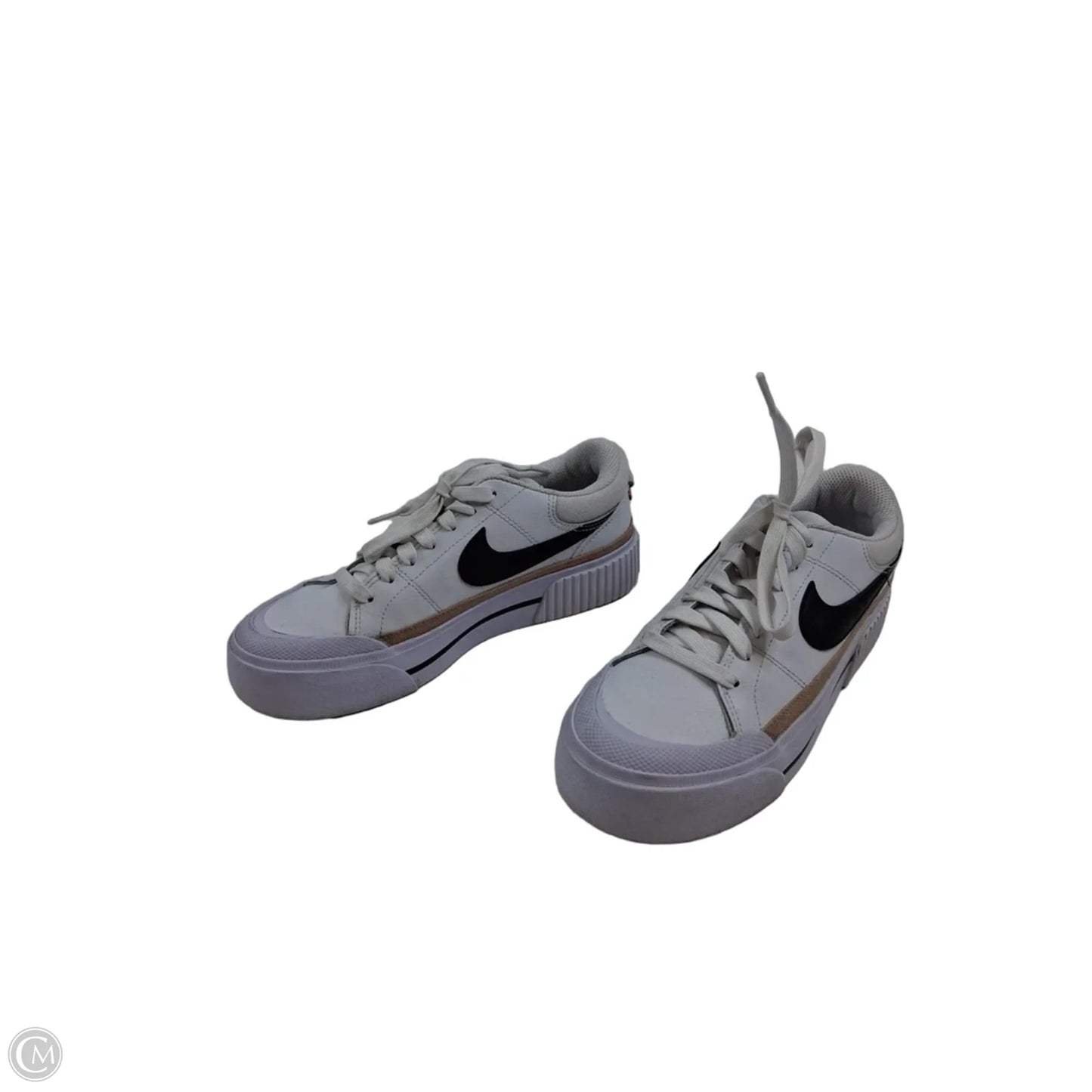 Shoes Sneakers By Nike In Brown & White, Size: 6.5