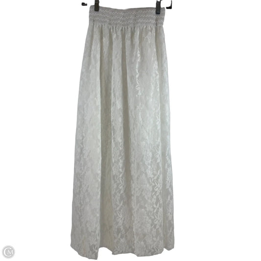 Skirt Maxi By Cmf In White, Size: S