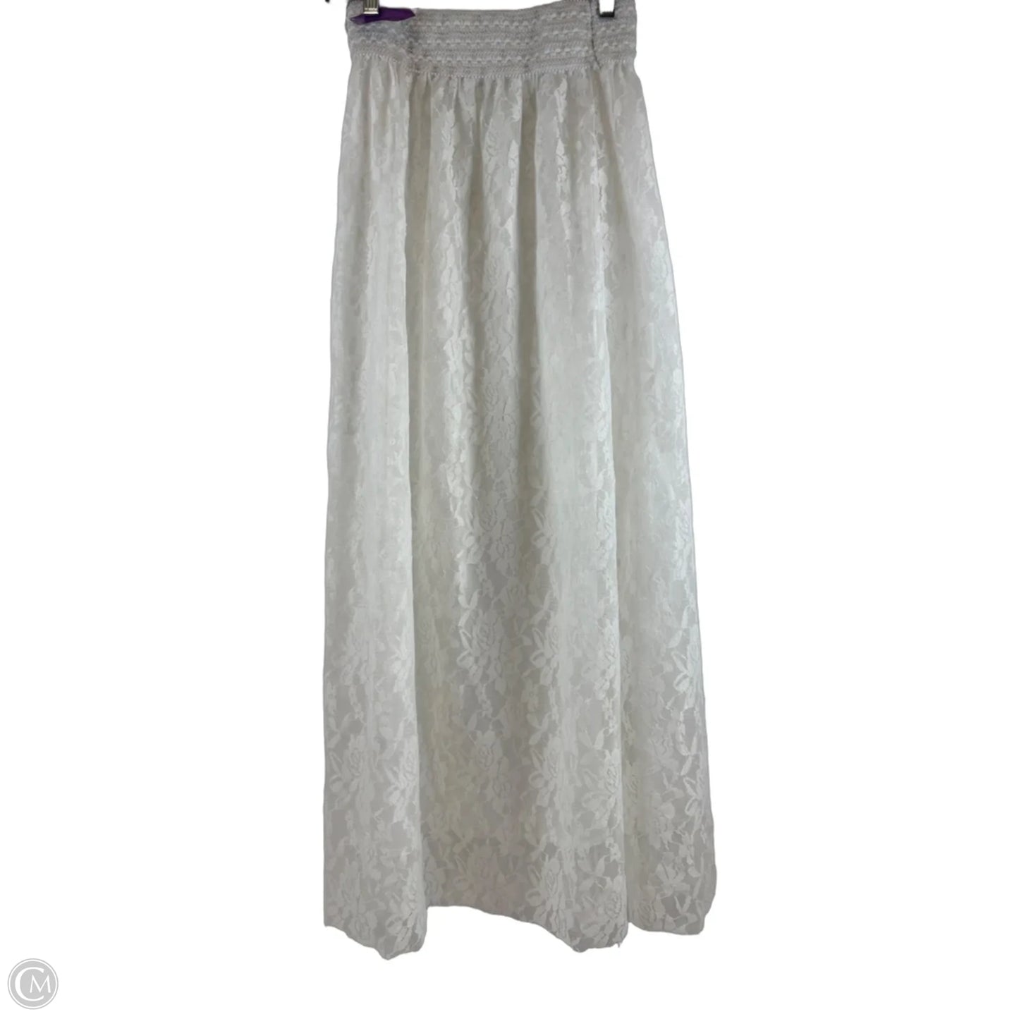 Skirt Maxi By Cmf In White, Size: S