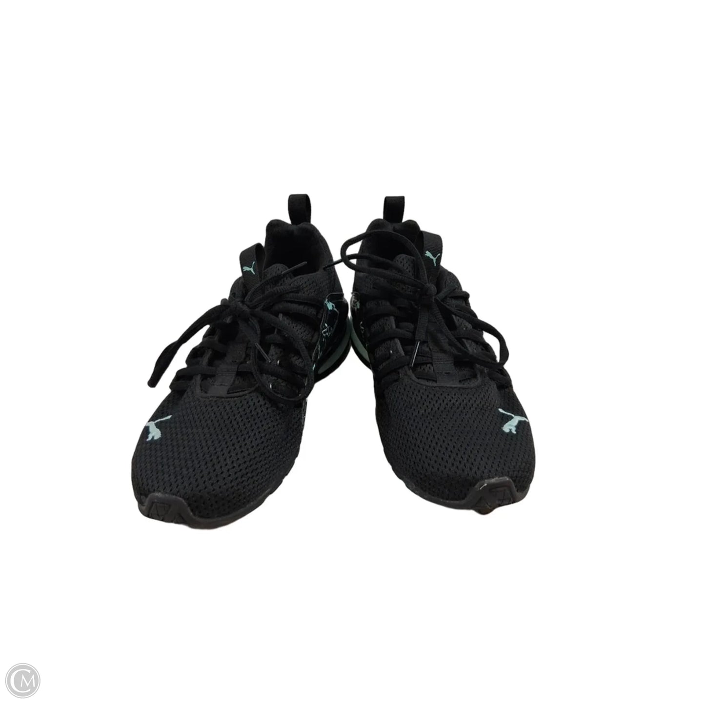 Shoes Athletic By Puma In Black & Green, Size: 8.5