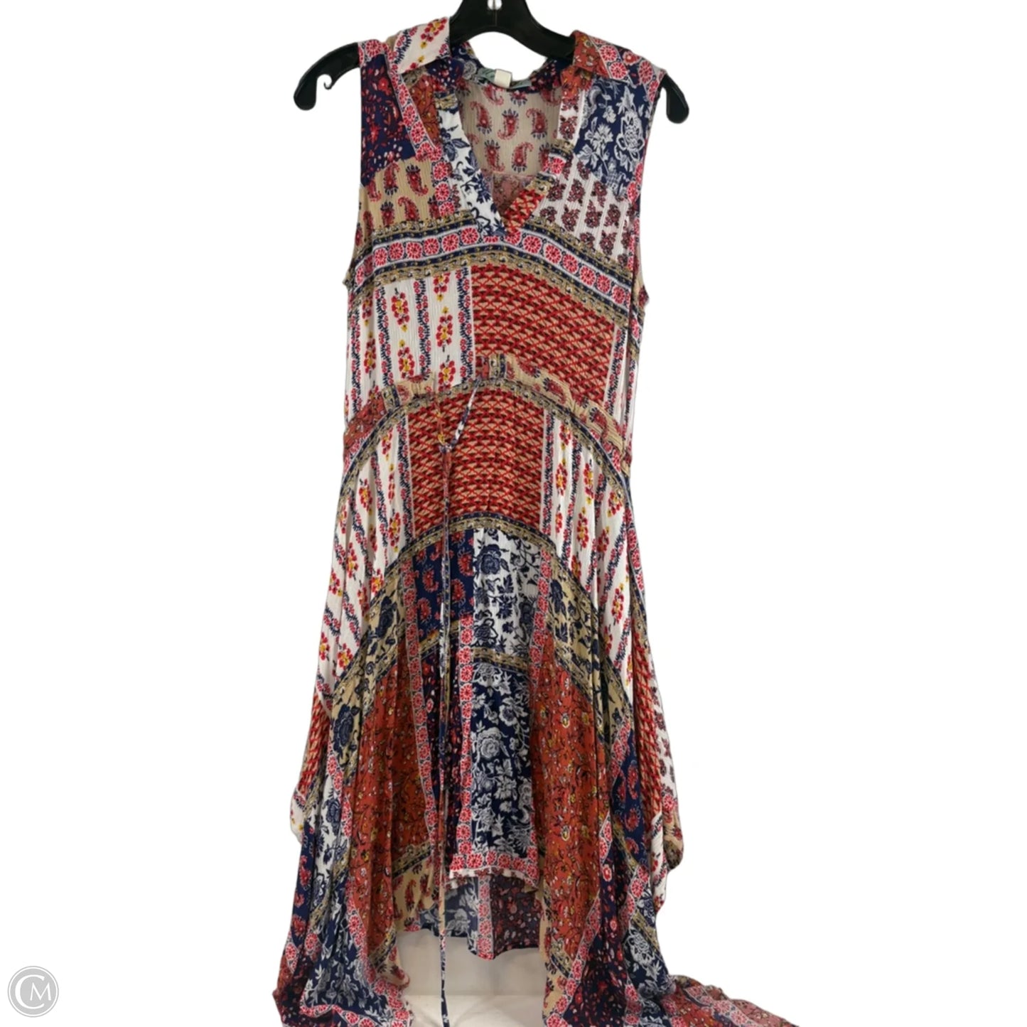 Dress Casual Midi By Dina Be In Blue & Red, Size: S