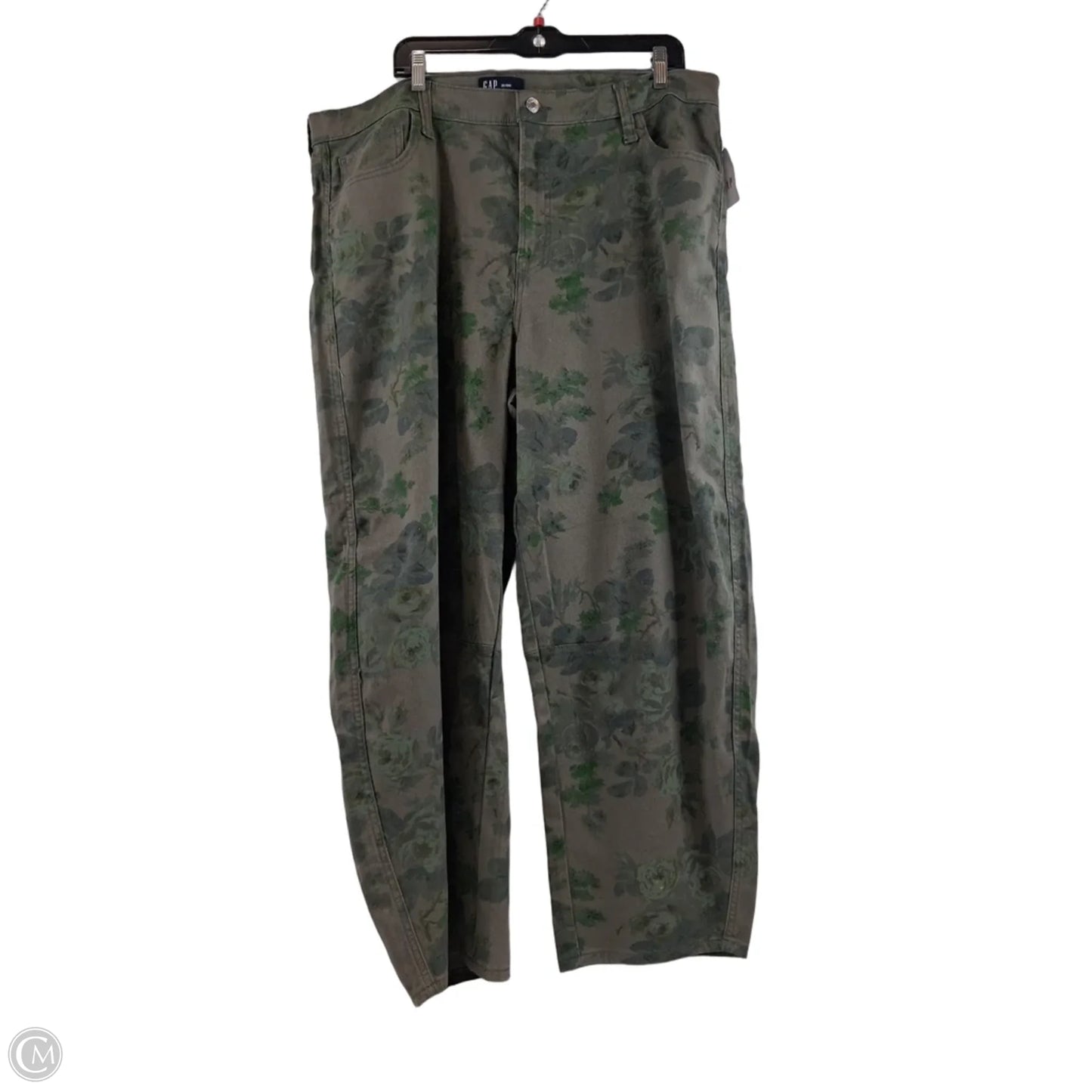 Jeans Boyfriend By Gap In Green, Size: 20