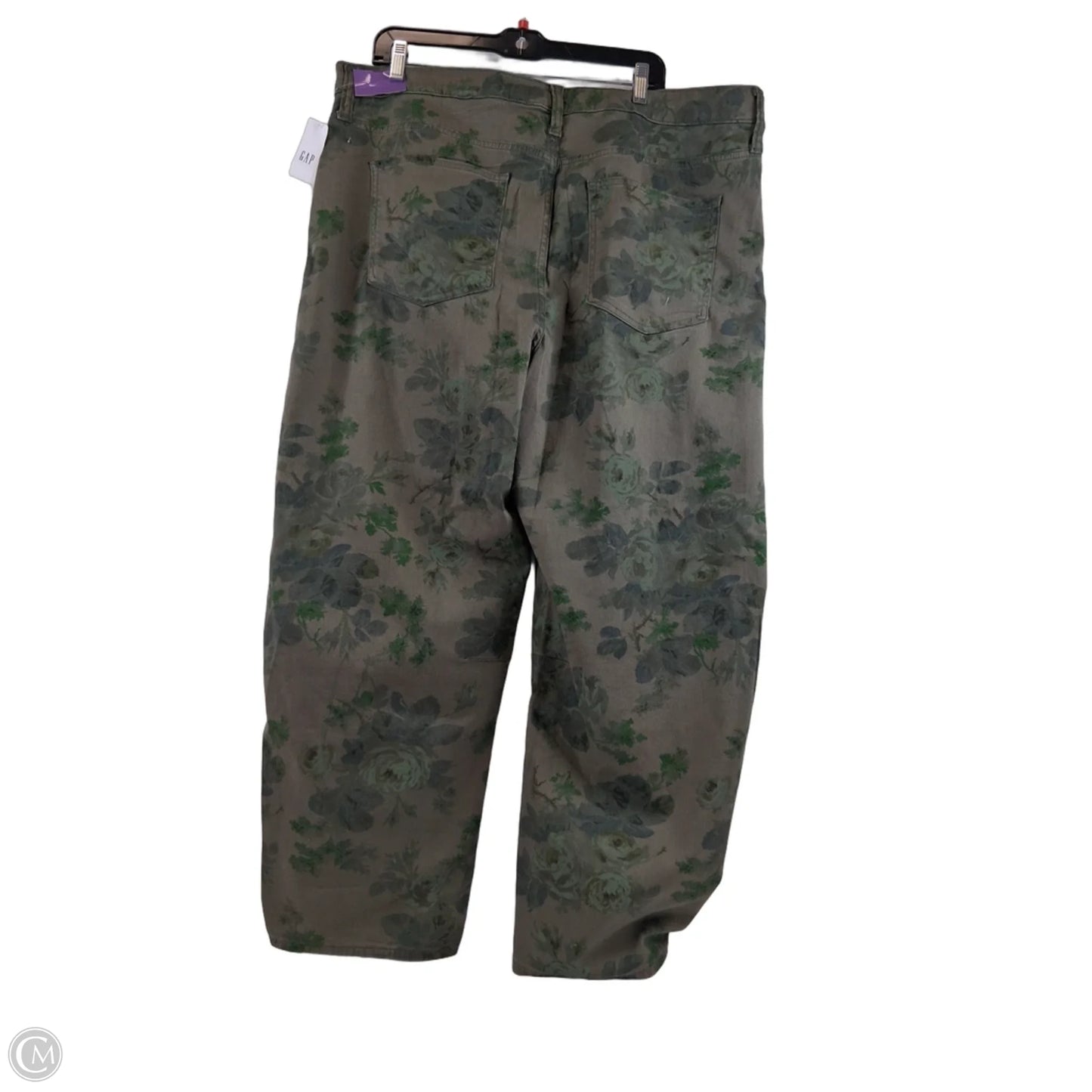 Jeans Boyfriend By Gap In Green, Size: 20