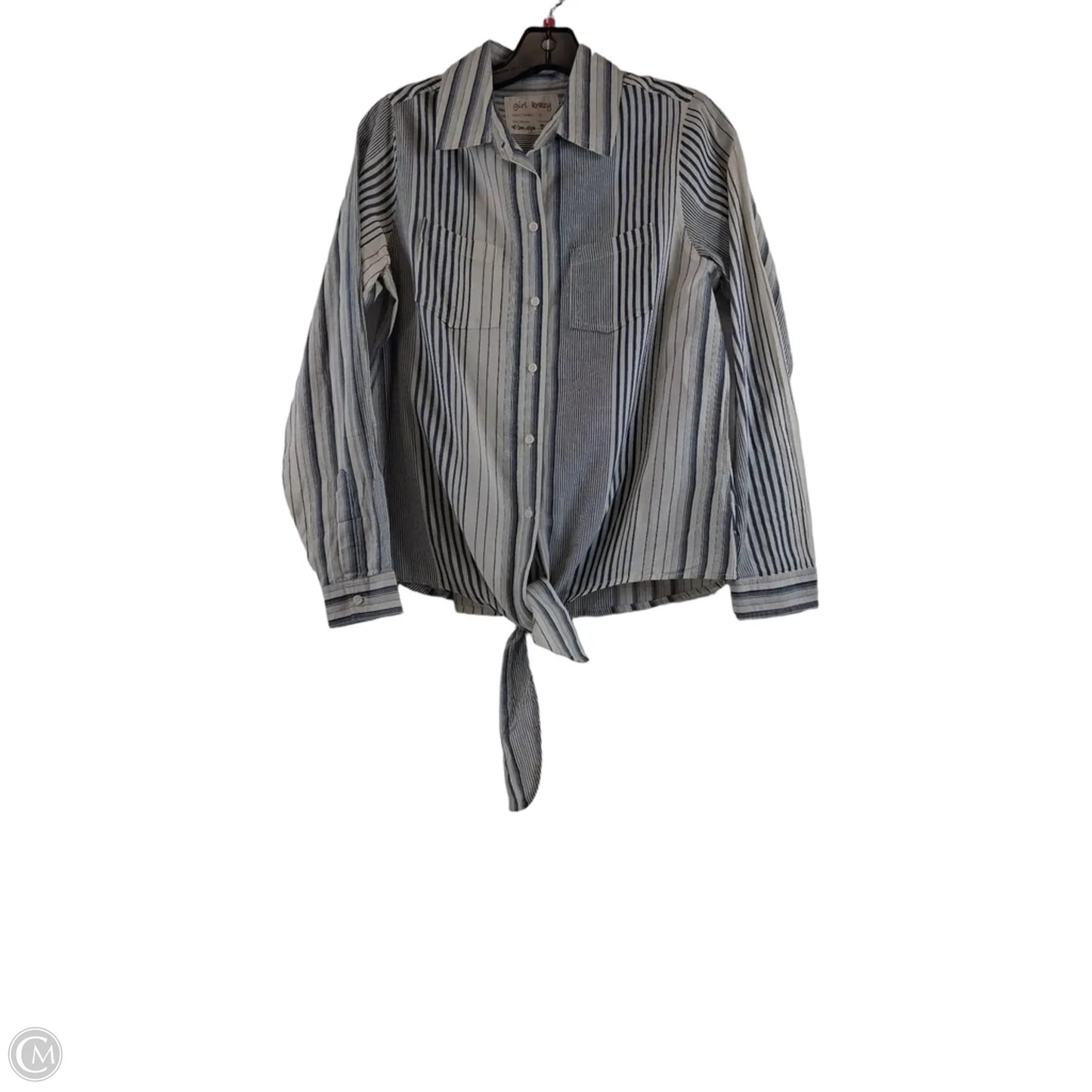 Top Long Sleeve By Clothes Mentor In Striped Pattern, Size: S