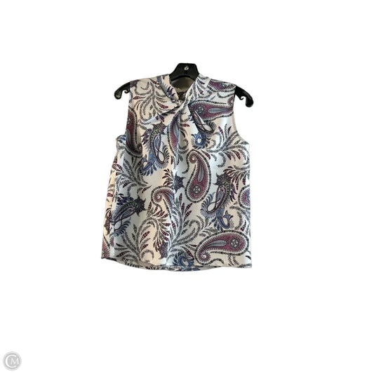 Top Sleeveless By Loft In Blue & Purple, Size: Xs