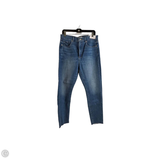Jeans Skinny By Loft In Blue Denim, Size: 12