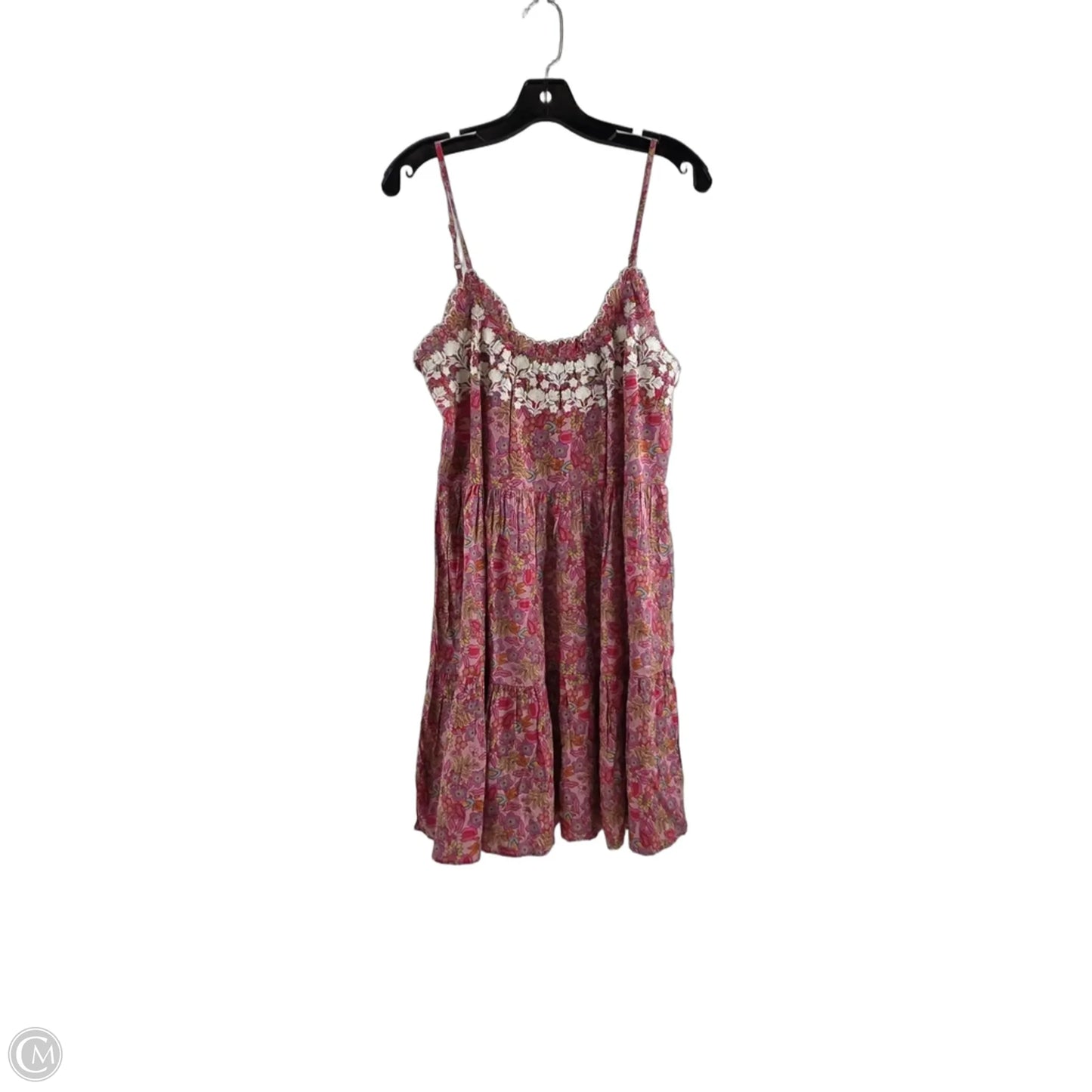 Dress Casual Short By Natural Life In Orange & Pink, Size: M