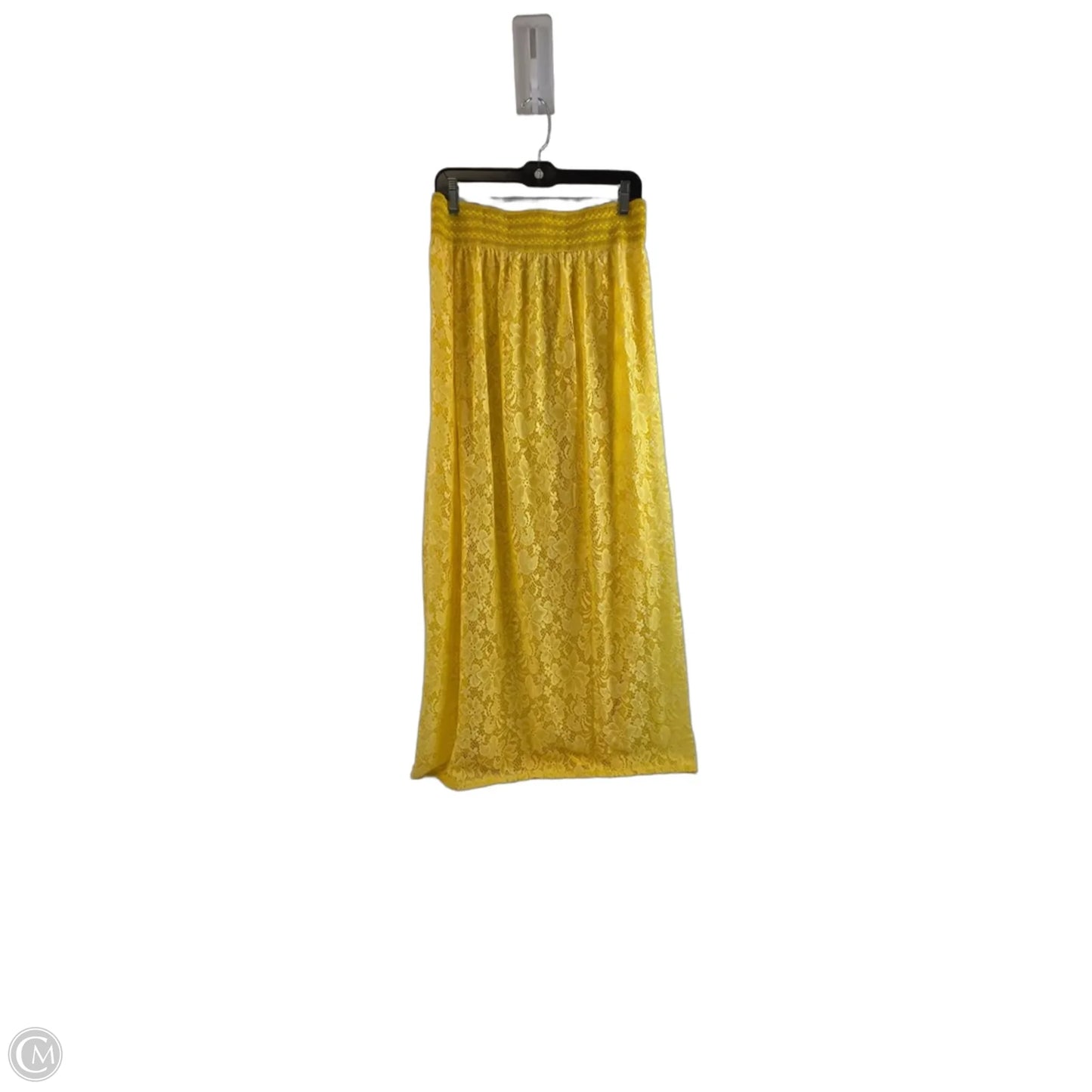 Skirt Maxi By Clothes Mentor In Yellow, Size: 12