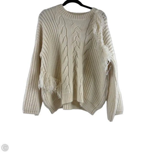 Sweater By Lush In Cream, Size: M