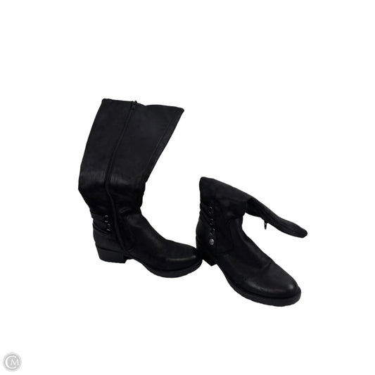 Boots Mid-calf Heels By Bare Traps In Black, Size: 6.5