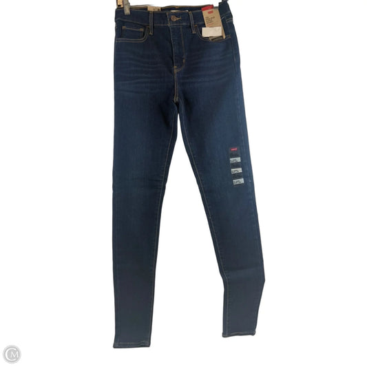 Jeans Skinny By Levis In Blue Denim, Size: 8