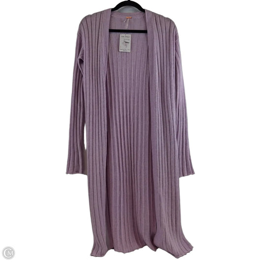 Cardigan By Free People In Purple, Size: Xs