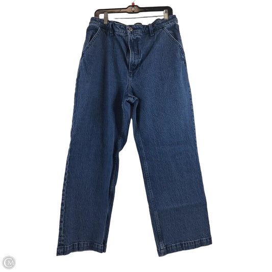 Jeans Straight By Abercrombie And Fitch In Blue Denim, Size: 16