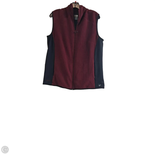 Vest Fleece By Columbia In Black & Red, Size: Xl