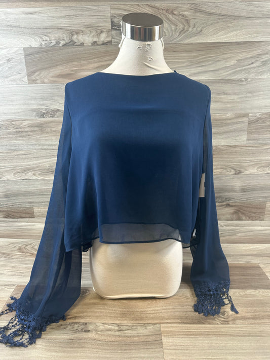 Top Long Sleeve By Cotton Candy In Blue, Size: M