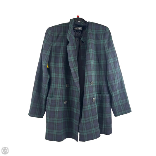 Blazer By Linda Allard In Blue & Green, Size: M