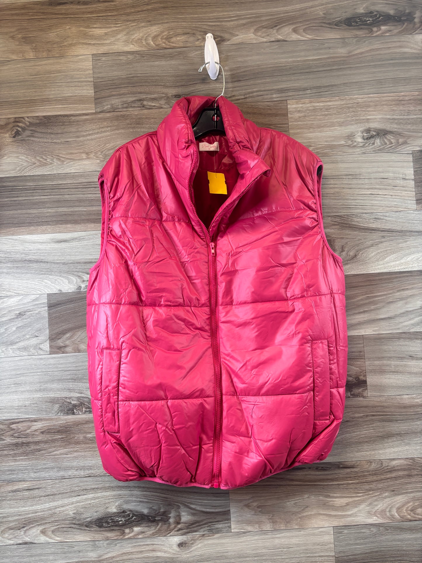 Vest Puffer & Quilted By Pink Lily In Pink, Size: S