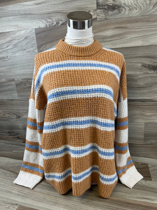 Sweater By American Eagle In Blue & Brown, Size: S