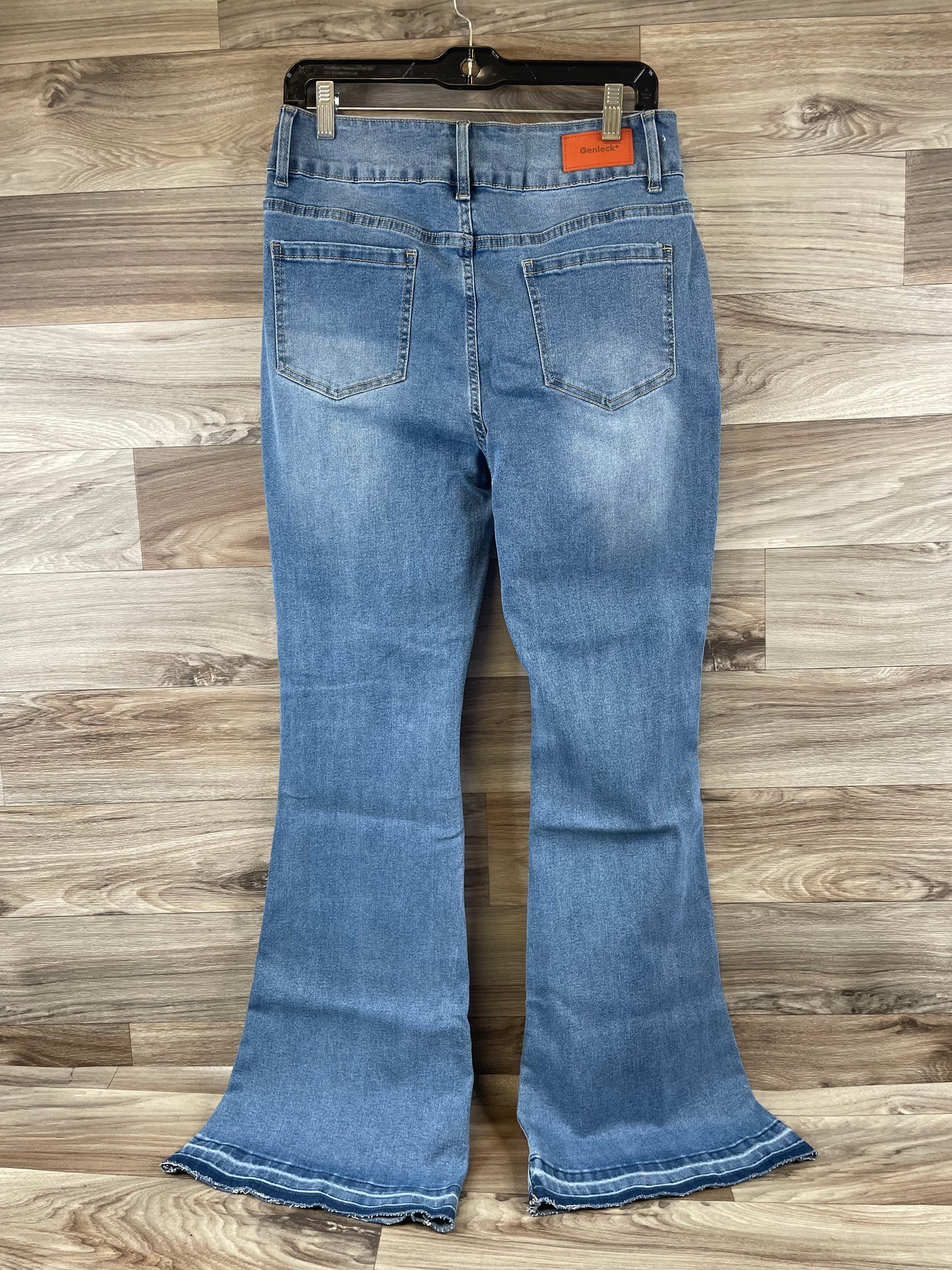 Jeans Flared By Clothes Mentor In Blue Denim, Size: 12