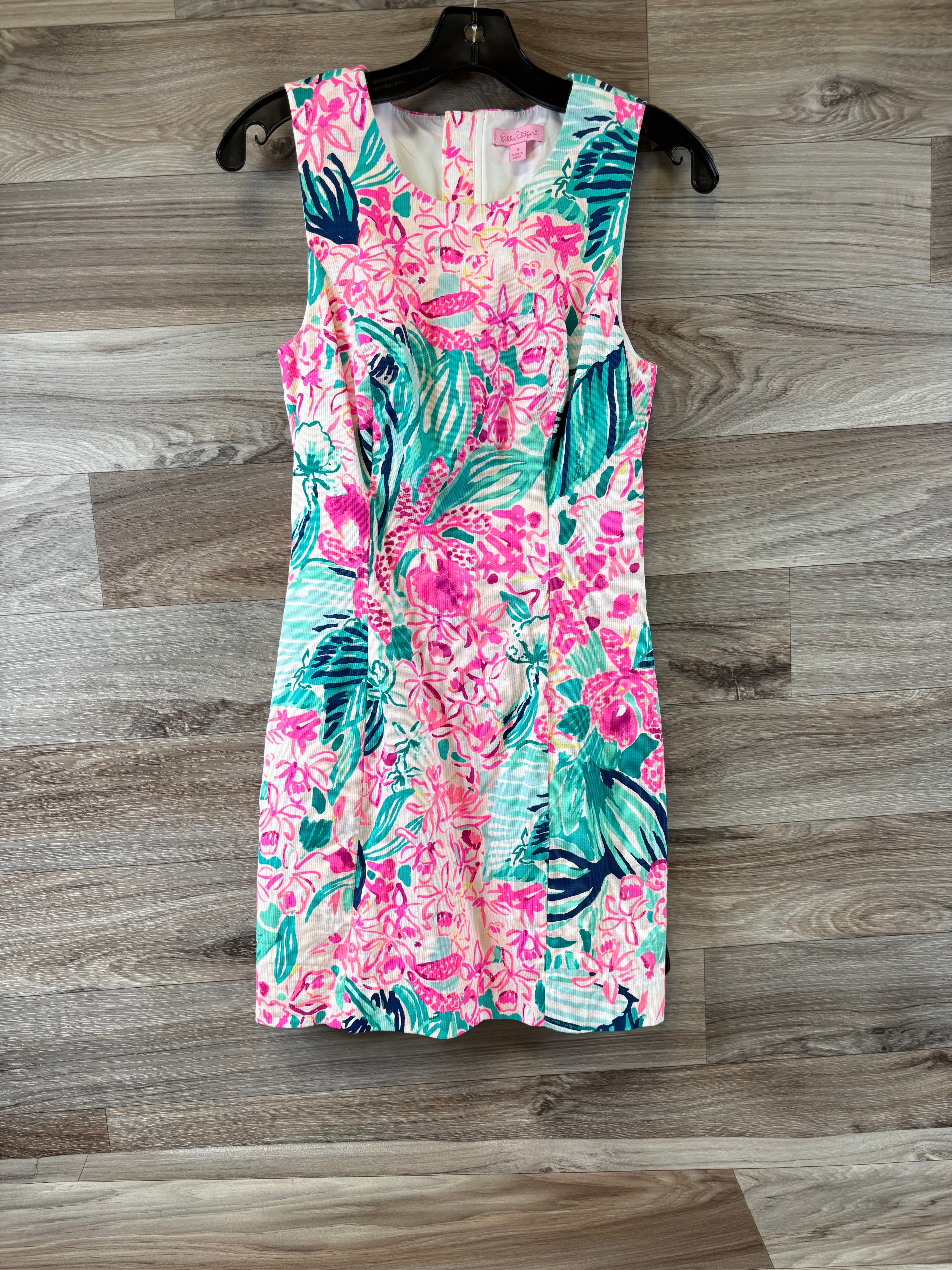 Lilly Pulitzer Sea deals Blue Via Sunny Silk Wright Dress XS