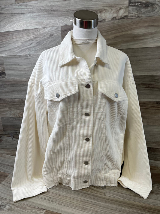 Jacket Shirt By Mi Ami In Cream, Size: M