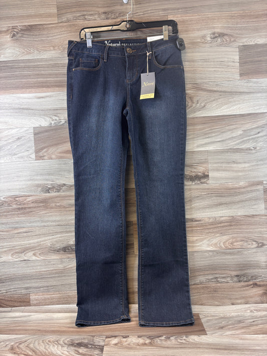 Jeans Straight By Natural Reflections In Blue Denim, Size: 4