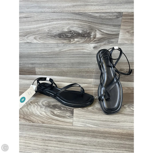 Sandals Flats By A New Day In Black, Size: 8