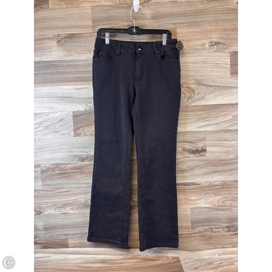 Jeans Straight By Tahari By Arthur Levine In Black, Size: 8