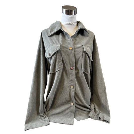 Top Long Sleeve By Clothes Mentor In Green, Size: L