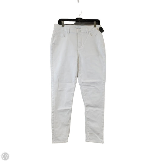 Jeans Skinny By Loft In White, Size: 8