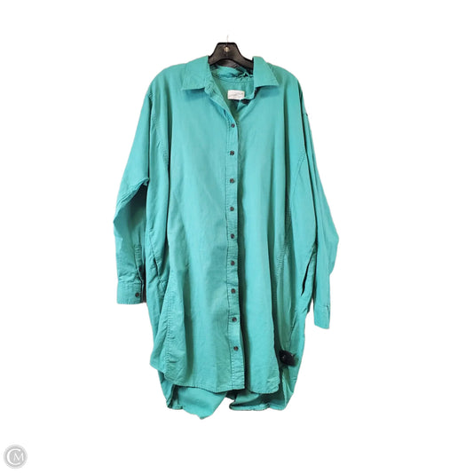 Top Long Sleeve Basic By Universal Thread In Green, Size: Xxl