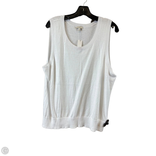 Top Sleeveless Basic By Talbots In White, Size: Xl