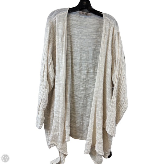 Cardigan By Flax In Tan, Size: Xl