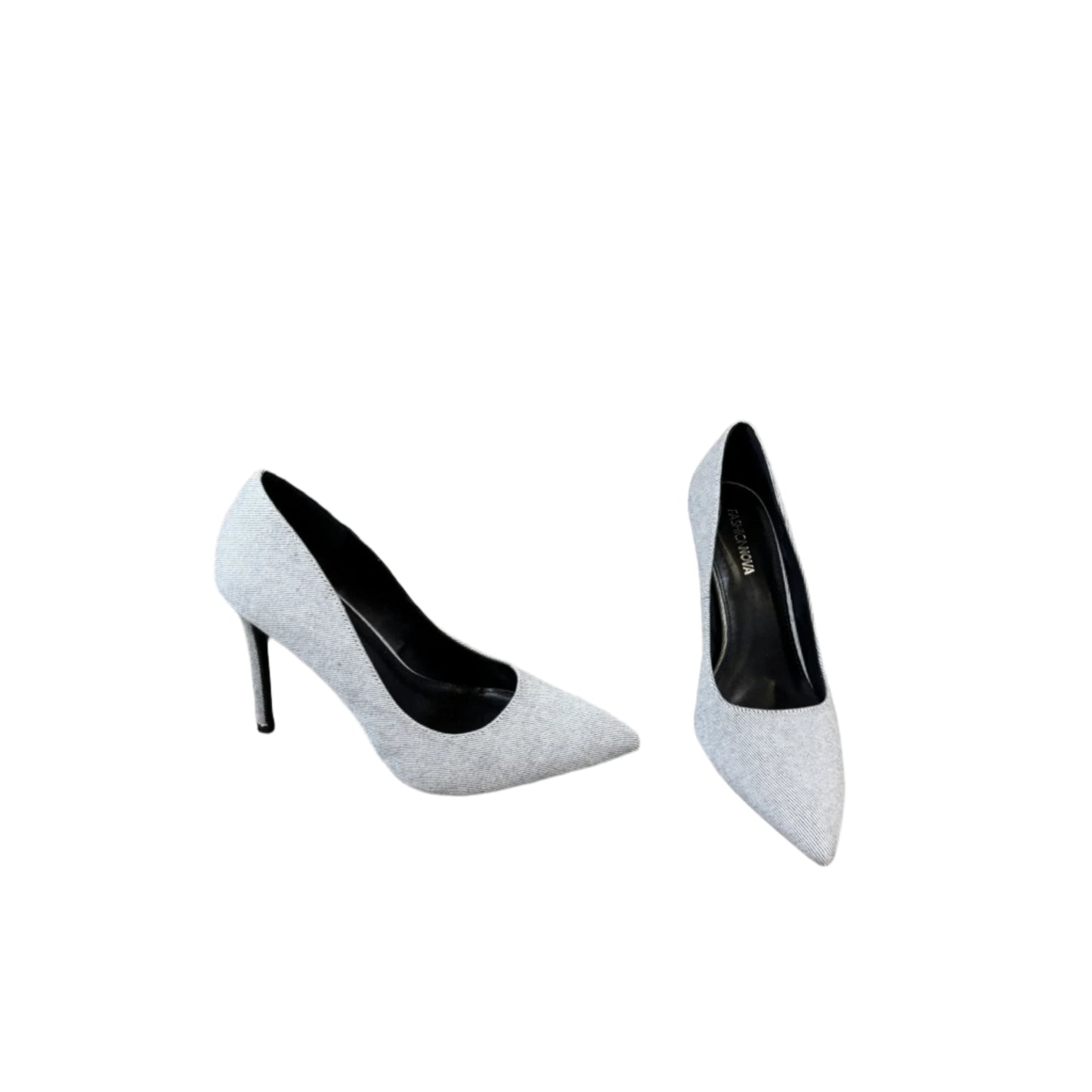 Shoes Heels Stiletto By Fashion Nova In Grey, Size: 8