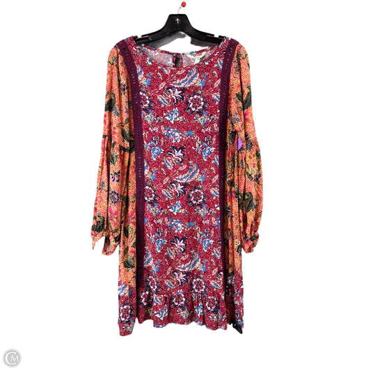 Dress Casual Short By Matilda Jane In Orange & Red, Size: S