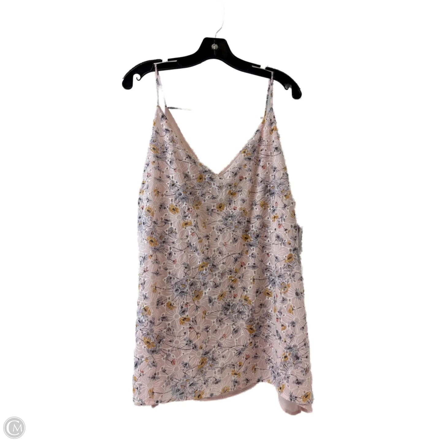 Top Sleeveless By Loft In Pink & Purple, Size: Xxl
