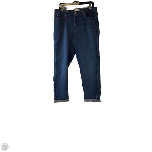 Jeans Boyfriend By Levis In Blue Denim, Size: 12